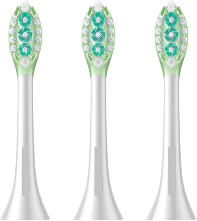 Replacement Brush HeadCompatible for MES610 MES609 MES613 MES611 Sweep Vibration Electric Toothbrush Pro Soft Bristle Nozzles(Green)