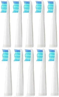 10pcs Electric Replacement Brush Heads ToothbrushCompatible for Seago SG910 SG507 SG958 SG515 SG949 SG575(10 White Heads)