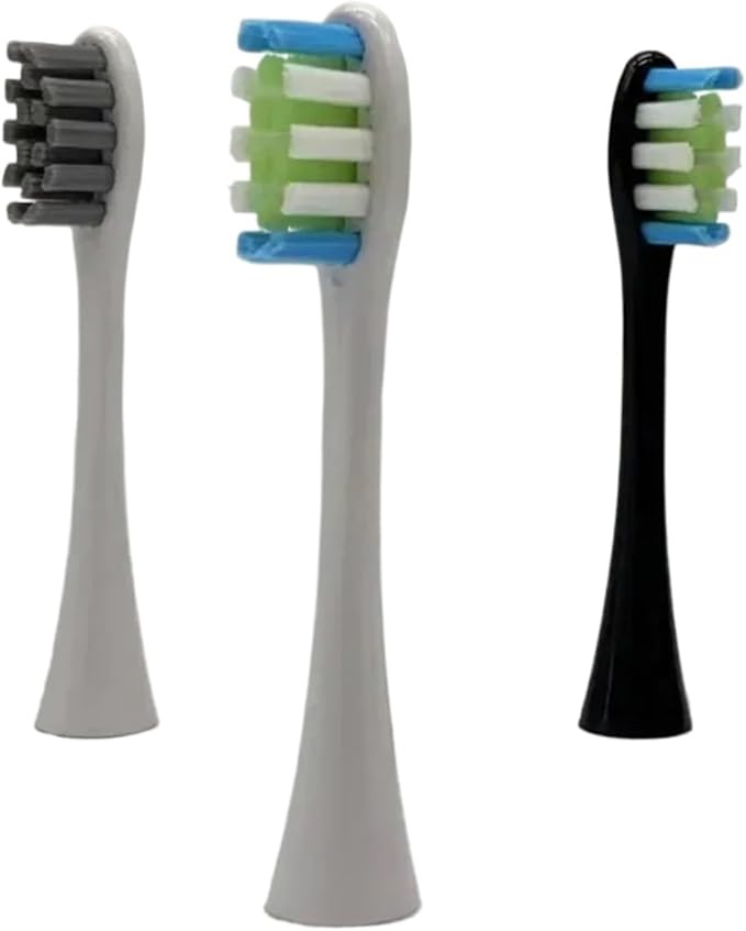 for Toothbrush Soft Bristle X/X PRO/ Z1 Brushes Replaceable Brush Head Replacement(10 Grey 10 Black)