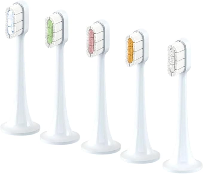 Compatible for with Electric Toothbrush Head T300/T500 Compatible DDYS01SKS/MES601/T700 Replacement MES602/604(Clean GN 6 Pcs)