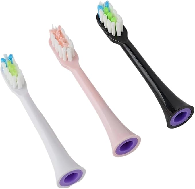 Replacement Brush Heads Compatible for SOOCAS X3U/X3Pro/X5/V1/D2/D3 12pcs Bristle Electric Toothbrush(SHUSHI-WH6PK6)