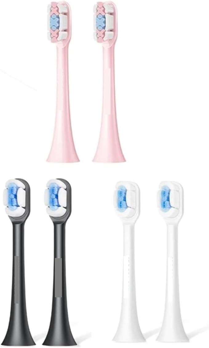 Compatible for SOOCAS Sonic Electric Toothbrush Heads Replacement for X1 X3 X3U X5 Teeth Brush(2pcs Pink)