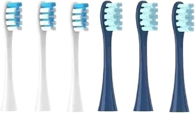 6PCSCompatible for X/PRO/ Z1/ F1/ One/Air 2 /SE Electric ToothbrushCompatible for Adults Replacement Hot Sonic Cleaning Heads(6Pcs2)