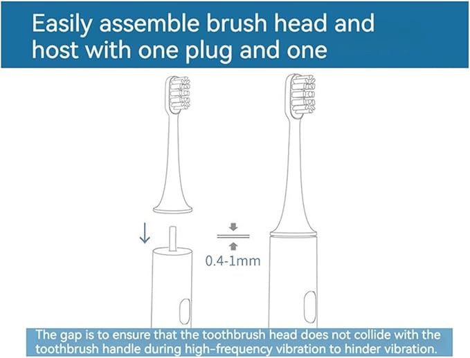 16PCS Replacement Brush Heads Compatible for T301/T302/T501 Toothbrush Bristle Nozzles