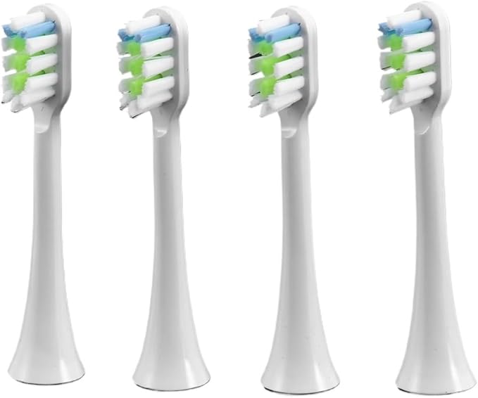 A78E-4Pcs Replacement Toothbrush Heads Compatible for Xiaomi X1/X3/X5 Electric Tooth Brush White
