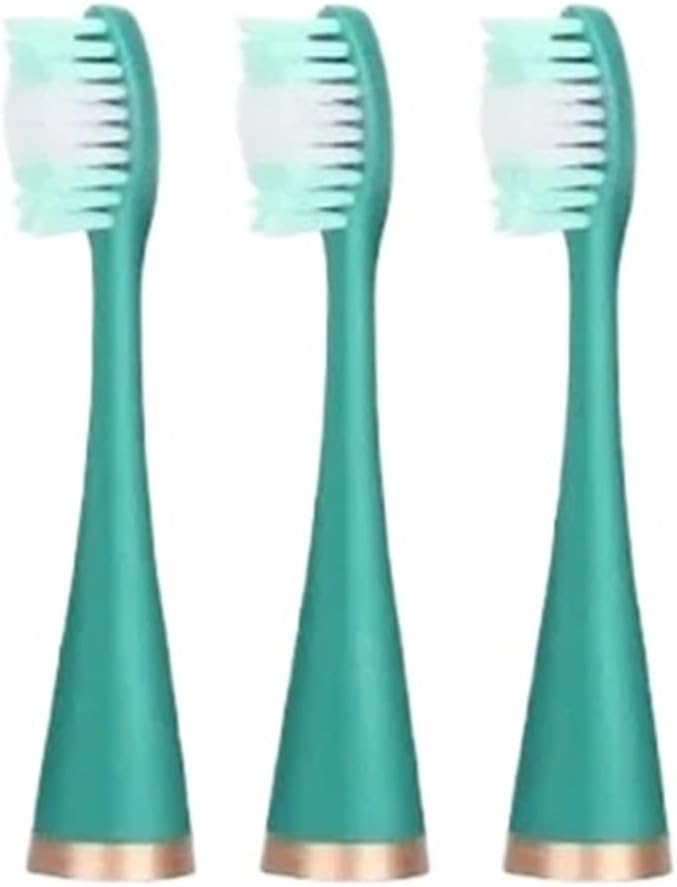 3 Pcs Replacement Brush Heads Electric Toothbrush Head Compatible for Teeth Cleaner Bristle Refill(Green)