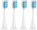 4pcs Replacement Brush HeadsCompatible for Xiaomi Mijia T300 T301 T500 Sonic Electric Toothbrush Head Soft Bristle Nozzles(2)