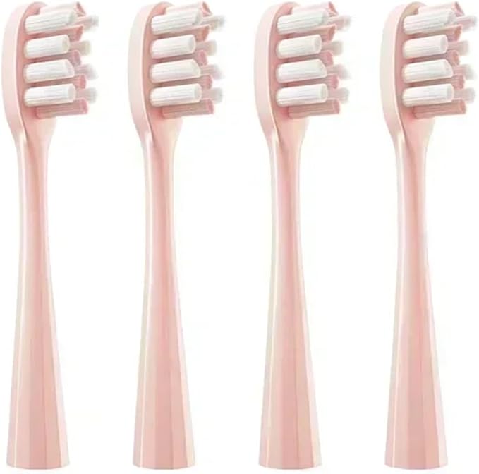 ReplacementCompatible for Usmile Y1/U1/U2 Toothbrush Heads Smart Electric Tooth Clean Brush Nozzles 4/10Pcs/Set(4PinkWhiteR)