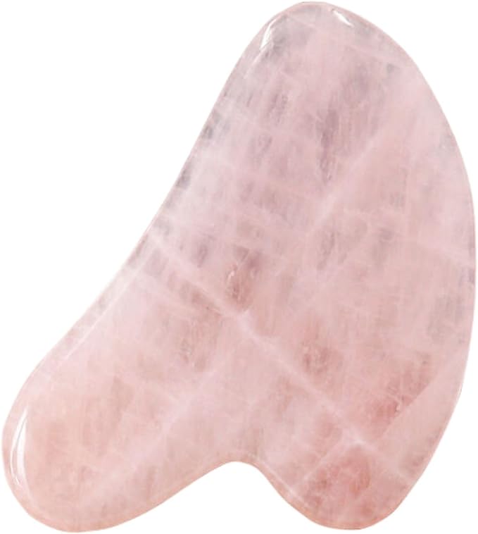 粉水晶刮痧板 Gua Sha Facial Tools for Face &amp Body面部脸部工具刮板女玉石刮脸板 HomeOffice Body Electric Massagers