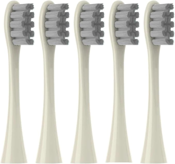 Replacement Brush Heads for Compatible Oclean Flow/X/X PRO/F1/ One/Air 2 Sonic Electric Toothbrush Blue Green Soft Bristle Nozzles(5 geige)