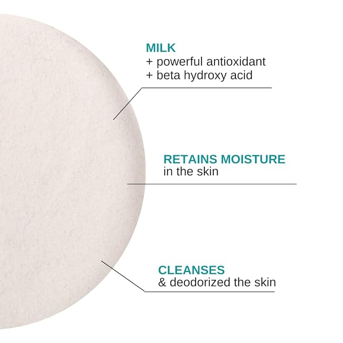 Bodipure Silky Milk Body Bath - Fortified with Natural Milk Proteins to Retain Moisture and Cleanse Skin - Gently Exfoliating and Moisturizing 21.5 Ounce