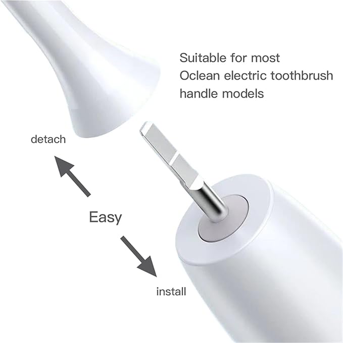 Replacement Brush HeadsaCompatible for Oclean Flow/X PRO Elite/X /F1/Z1/One/ Air2 Sonic Electric Toothbrush Nozzles(6 MHOC)