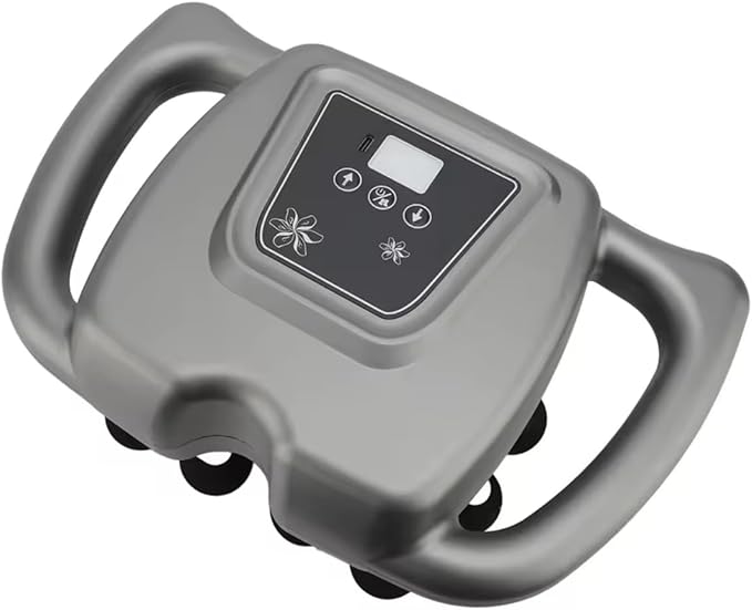 16-Head Electric Massager Rechargeable Deep Tissue Massage Device with 99 Gears Adjustment for Back Shoulder Neck Gray