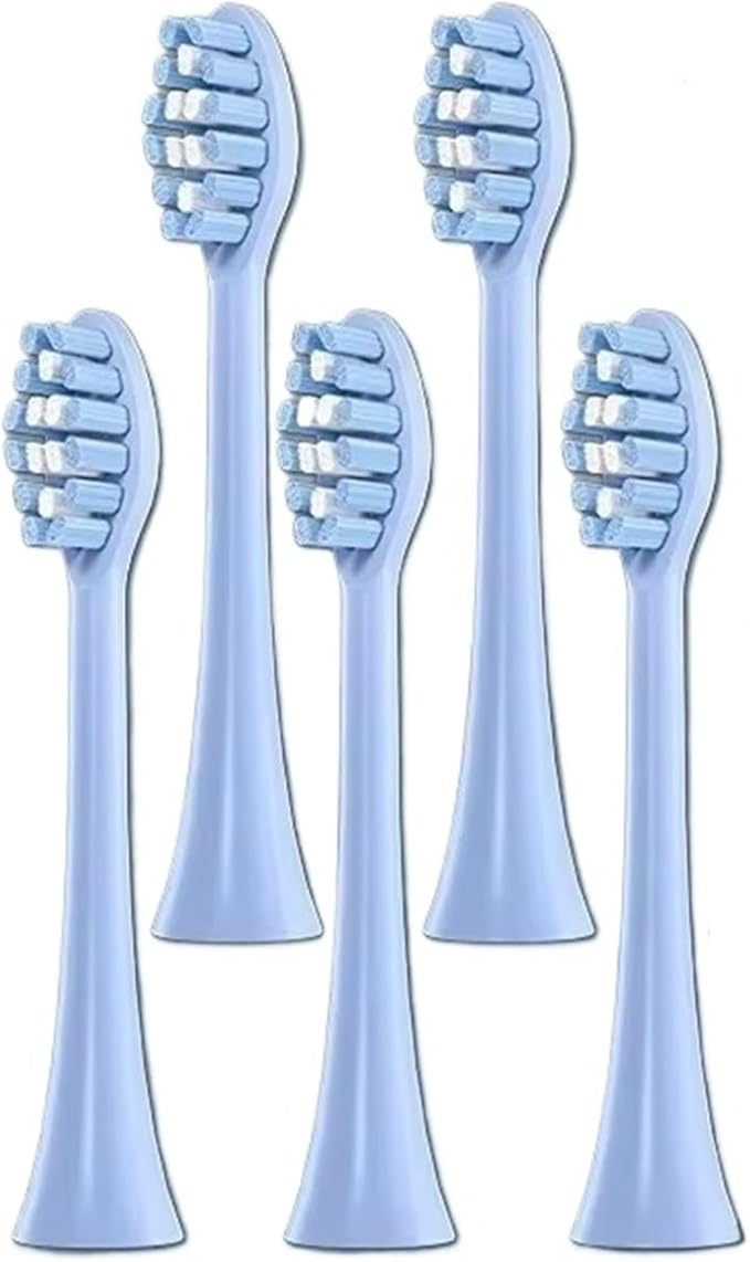 12pcs Brush Heads Compatible for FLYCO Electric Toothbrush Head TH01 FT7105/FT7106/FT7205 Universal Replacement(12 PCS Blue)