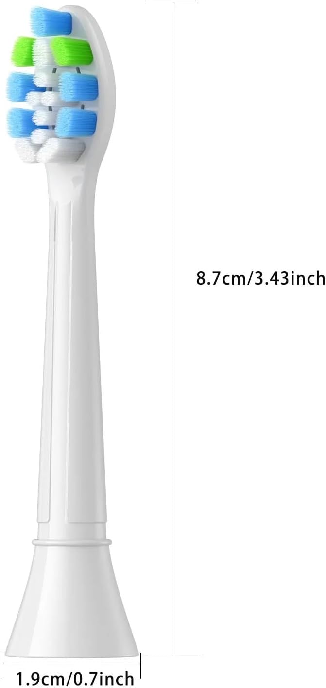 4-16Pack Replacement Toothbrush Heads Compatible for PhilipsSonicare Electric Tooth Brush Electric Tooth Brush Refill(16pcs Black)