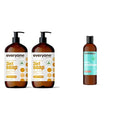 Everyone 3-in-1 Soap Body Wash Bubble Bath Shampoo 32 Ounce (Pack of 2) Coconut and Lemon Coconut Cleanser with Plant Extracts and Pure Essential Oils &amp Mighty Conditioner 12 OZ