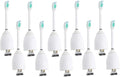 Replacement Electric Toothbrush Heads Compatible with Philips Sonicare E-Series HX7001 HX7022 HX-7002 HX7002 HX9500 HX9552 HX9553 HX9562(10 PCS White)