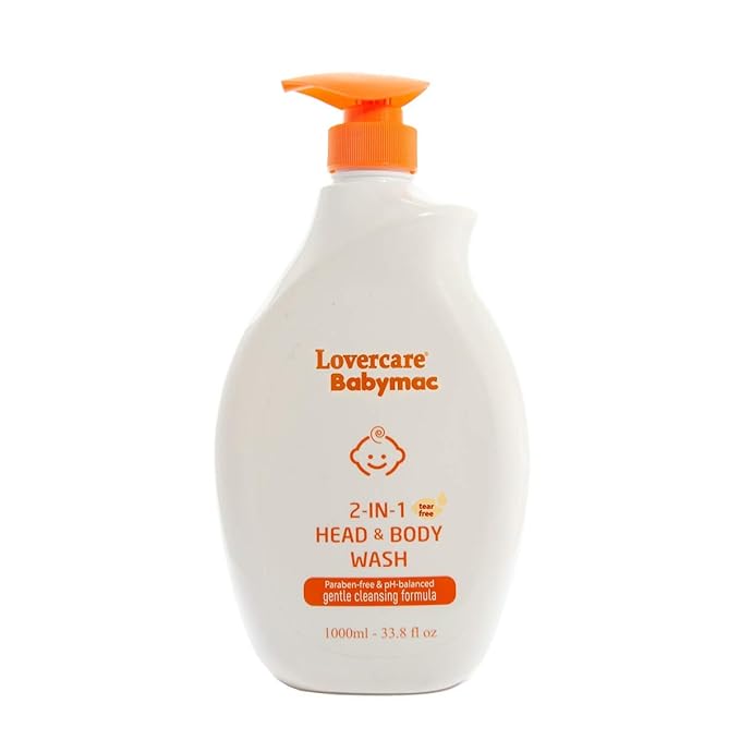 Babymac 2-in-1 Head &amp Body Wash Tear Free 33.8 Fl.oz
