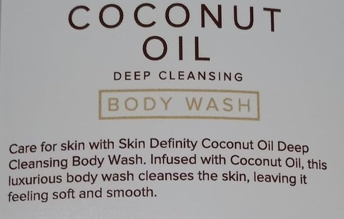 Creightons COCONUT OIL BODY WASH 33.8 Fl oz deep cleansing infused with coconut oil (1l)