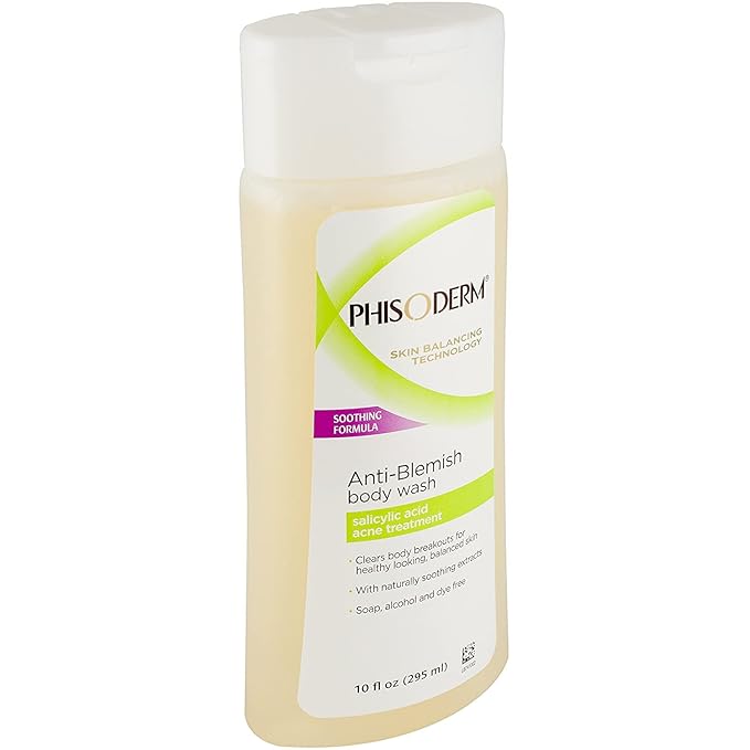pHisoderm Anti-Blemish Body Wash 10 oz (Pack of 5)