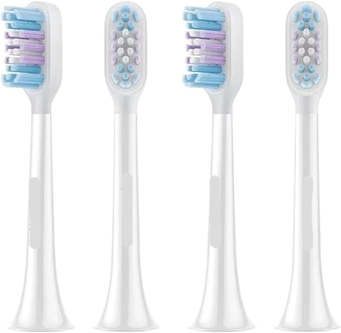 2/4 PCS Compatible for Mijia T501/T501C Toothbrush Heads(2pcs White)