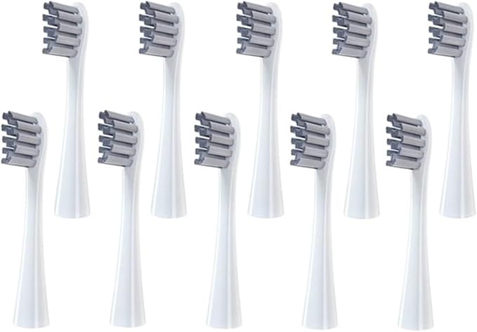 20pcs Replaceable Electric Toothbrush Brush Heads Compatible for X/X PRO/ Z1/ F1/One/Air 2/SE Soft Bristle Nozzles(Gray)