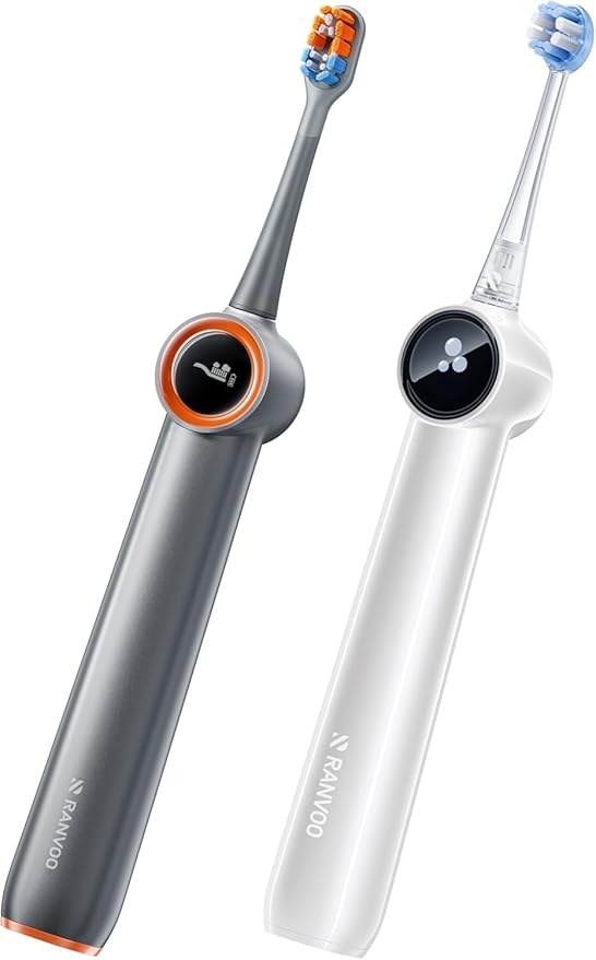 RANVOO] Save $42 to Get AirJet X3 Electric Toothbrush Gray and AirJet X5 Electric Toothbrush Together
