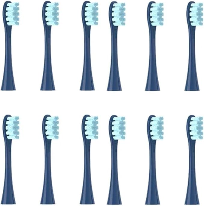 Replacement Brush Heads Compatible for Oclean X/X PRO/ Z1/ F1/ One/Air 2 /SE Sonic Electric Toothbrush Head Soft Bristle Nozzles(12 Dark Blue)