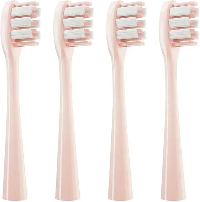 ReplacementCompatible for Usmile Y1/U1/U2 Toothbrush Heads Smart Electric Tooth Clean Brush Nozzles 4/10Pcs/Set(4PinkWhiteF)