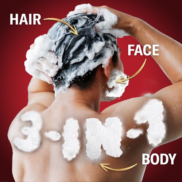 Old Spice Whitewater 3-in-1 Shower Gel for Men 400 ml – Body Face &amp Hair Wash with Fresh Water Sandalwood &amp Citrus Scent – Long-lasting Masculine Fragrance Pack of 3