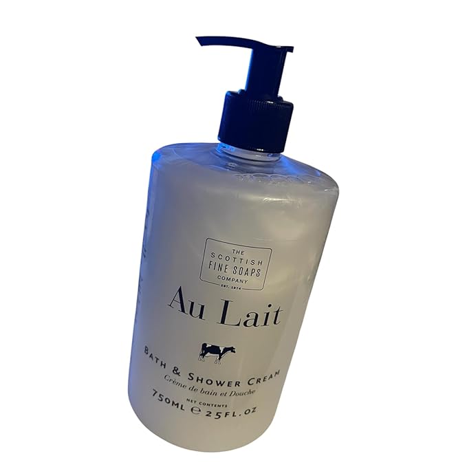 The Scottish Fine Soaps Company Au Lait Bath and Shower Cream White 750ml/25fl oz crème de douche