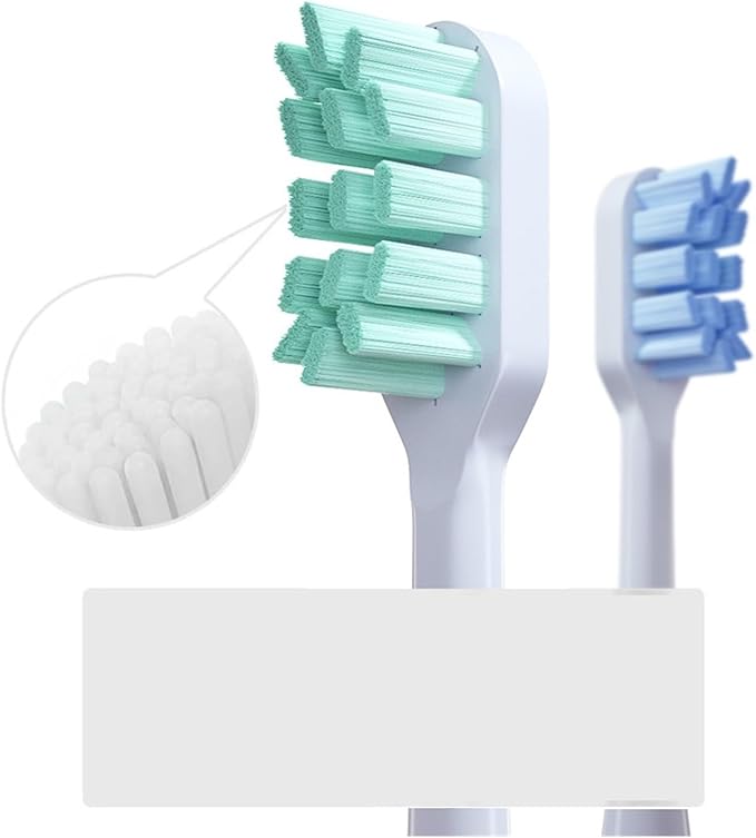 Compatible for T300 T500 T700 Electric Toothbrush Nozzles Replacement Tooth Brush Head(Blue-Soft)