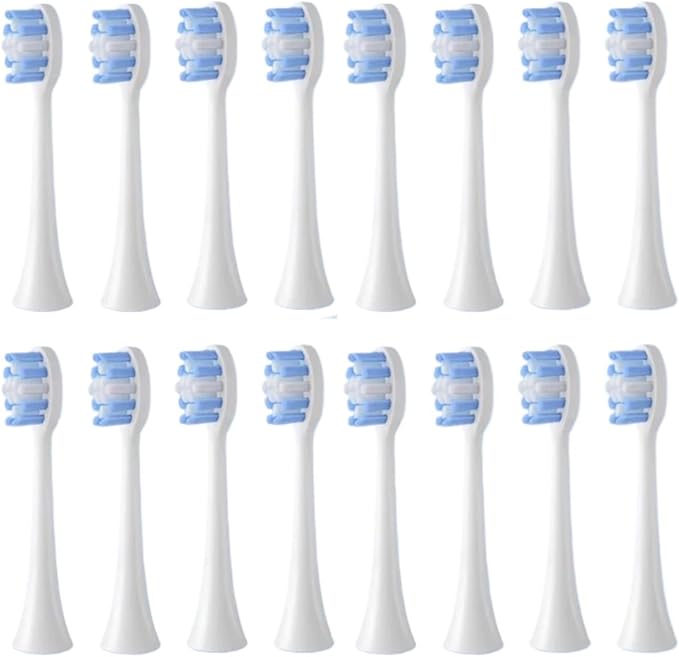 Replacement Toothbrush Head Compatible For BOMIDI TX5 Electric Toothbrush Head Soft Bristles Nozzles(16PCS WHITE)