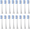 Replacement Toothbrush Head Compatible For BOMIDI TX5 Electric Toothbrush Head Soft Bristles Nozzles(16PCS WHITE)