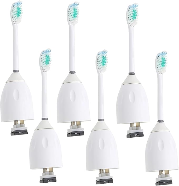 Replacement Electric Toothbrush Heads Compatible with Philips Sonicare E-Series HX7001 HX7022 HX-7002 HX7002 HX9500 HX9552 HX9553 HX9562(10 PCS White)