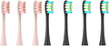 Compatible for Oclean Flow/X/X PRO/ Z1/ F1/ One/Air 2 /SE Brush Heads Soft Sonic Toothbrush Vacuum Bristle 7pcs Replacement(3Pink 4Black)