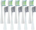 Compatible for Oclean One/ Air2 /SE/X/X PRO/ Z1/ F1 Sonic Electric Toothbrush Head 10 Pcs Replaceable Brush with Independent Package(5White5Greay)