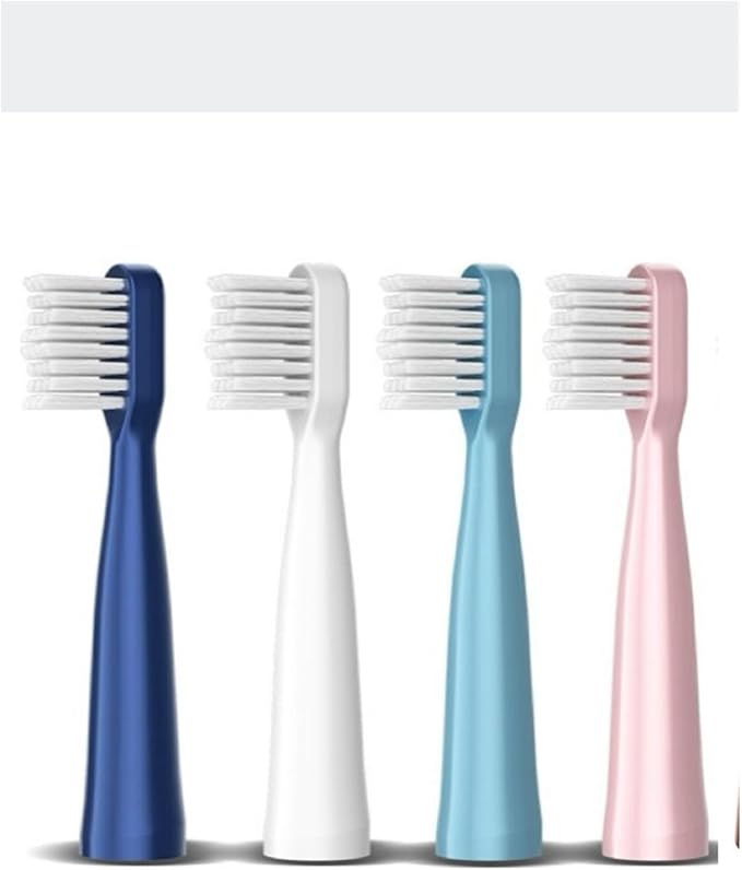 Replacement Toothbrush Heads Compatible for Jianpai S12/HYUNDAI XM-806/ACA ALY-HYS01W/TSOP/Royalstar/INPHIC Electric Bristles(4white)