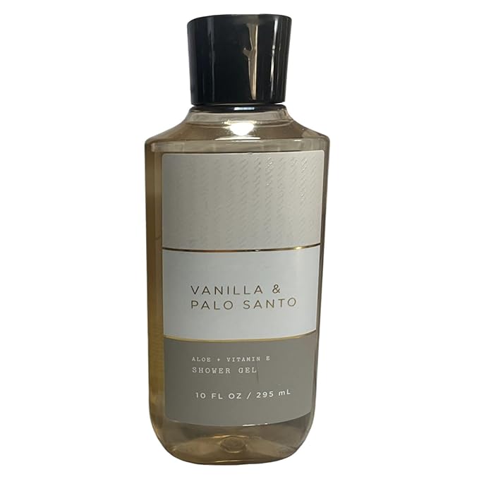 Vanilla &amp Palo Santo Shower Gel with Aloe and Vitamin E – 10 fl oz (295 mL)