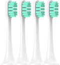 Replacement Brush Heads Compatible for T300 T500 T700 Electric Toothbrush(4pcs Green)