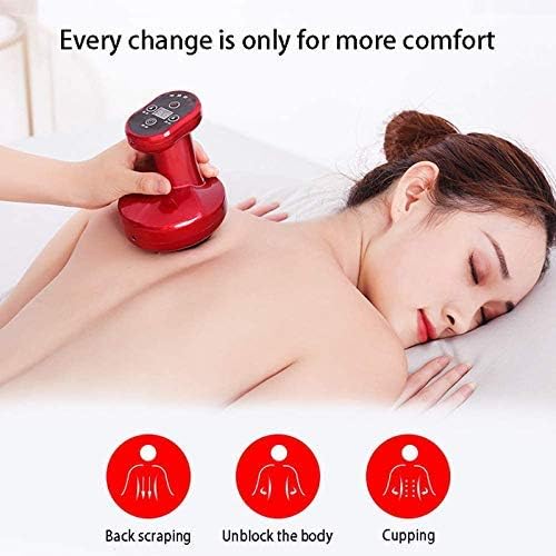 Electric Scraping Instrument Lymphatic Drainage Cupping Suction Machine Massager