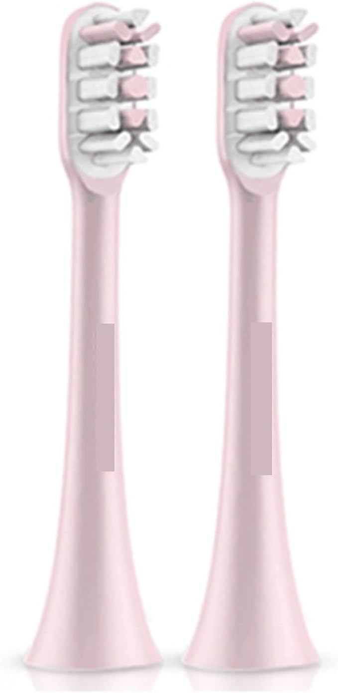 2/4Pcs Compatible for SOOCAS Sonic Electric Toothbrush Heads Replacement X1 X3 X3U X5 Teeth Brush(Pink 2 pcs)