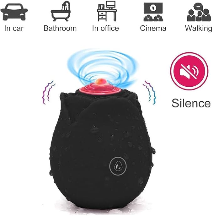 2026 Newly Portable Vibrating Massager -Clitioral Sucker Relaxes Muscles Viboators Toy 10 Modes Couples - for Body and Back Foot Silent Personal for Sports Massage Adult Tools Relaxation XJH-Black48