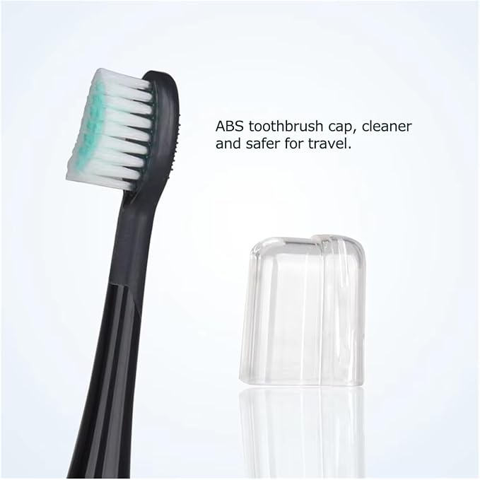4pcs Replacement Toothbrush HeadsCompatible for Mornwell D01B Electric(Black)