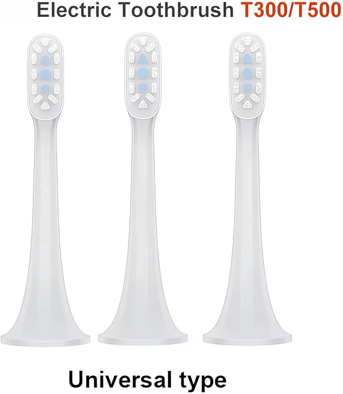 Universal Type Teethbrush Replacement Heads Compatible with Mijia T300 T500 Sonic Electric Toothbrush Head(6PCS)