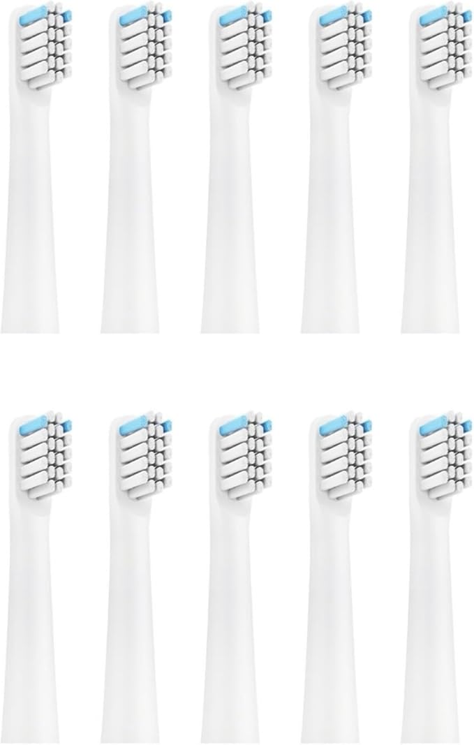 10PCS Electric Toothbrush Replacement HeadsCompatibility for Realme N1 N2 RTX2103 SN301(10pcs White)
