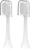 2/4PCS Soft Toothbrush Gum Care Sensitive Nano Brush Heads forCompatible Phili HX3/HX6/HX9(2PCS White)