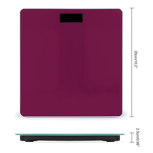 Smart Scale for Body Weight Digital Bathroom Weighing Scale Energy Saving Scale Rose Red