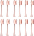 12PCS Replacement Tooth Brush HeadsCompatible for X PRO/ Z1/ F1/ One/Air 2 /SE Sonic Soft Electric(12pcs Pink)