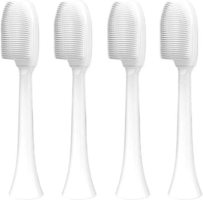 12/20PCS Toothbrush Heads Soft Silicone Brush Compatible for Care HX3/HX6/HX9 / 6780 3014(12PCS)